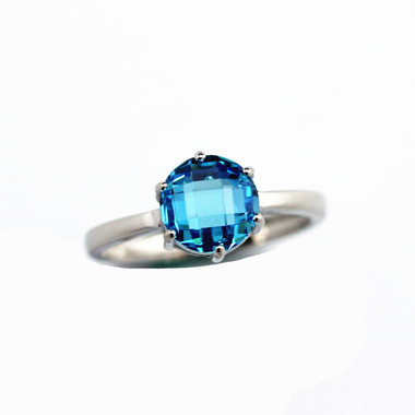 TANZANITE STERLING SILVER RING - CLASSIC